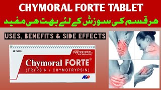 Chymoral forte tablet uses in urduTrypsinchymotrypsin uses side effects and Dosage [upl. by Jacobsohn201]