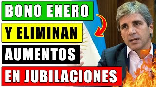 💥quotHablo Caputo Bono Enero Eliminación de Aumentos Jubilatorios y mas Medidas para Jubiladosquot [upl. by Sillsby]