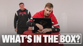 Kirk Cousins takes Whats in the Box challenge very seriously vs Chris Lindstrom  Atlanta Falcons [upl. by Reginauld480]