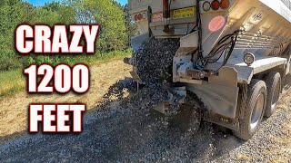 How to Install a Gravel Driveway  1200 feet of Gravel [upl. by Asikal]