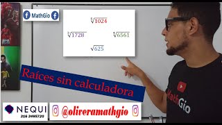 Cómo sacar raíces exactas sin calculadora  Raíz cuadrada cúbica cuarta y quinta [upl. by Ihcehcu]