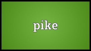 Pike Meaning [upl. by Gosney313]