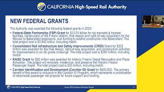 California HighSpeed Rail Board of Directors Meeting January 18 2024 [upl. by Hallimaj]