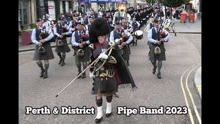 Perth amp District Pipes amp Drums  The Barnyards of Delgaty [upl. by Atsirtal]