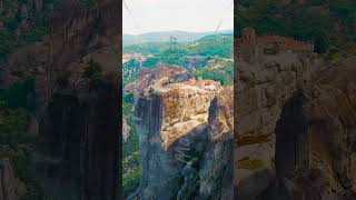 Vertical video Meteora Kalabaka Greece Monastery of the Holy Trinity at Meteora Meteora  ro [upl. by Filipe]