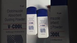 Vcool powder antifungal antibacterial clotrimazole dusting powder benefits fayada [upl. by Caprice]