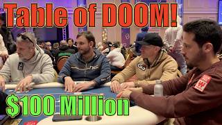 Im At quotTable Of DOOMquot 100 Million On My Right In BIGGEST Event Of The Year Poker Vlog Ep 291 [upl. by Abbott5]