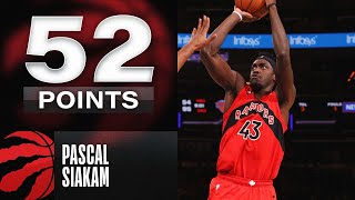 Pascal Siakams CareerHigh 52 PTS 🤯 [upl. by Adhamh]