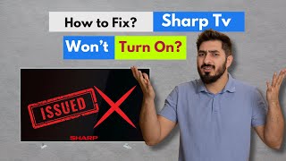 Sharp TV Wont Turn On How to Fix  Fixes when Sharp TV with Black Screen and Wont Turn On [upl. by Enelyk]