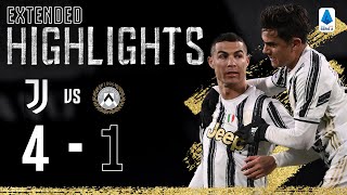 Juventus 41 Udinese  Clinical Finishing from CR7 Dybala amp Chiesa  EXTENDED Highlights [upl. by Dorkas542]