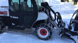 Bobcat Toolcat 5600 High Flow w SB240 Snowblower [upl. by Ashli672]