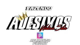 Fazendo Adesivo  PicsArt Photo Studio [upl. by Edea]