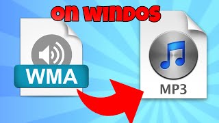 how to convert wma to mp3 on windows [upl. by Llertak863]