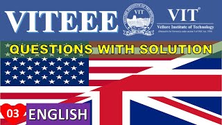 VITEEE Questions with solution  English  How to score 95 in VITEEEPart 03  English Grammar2022 [upl. by Ekud512]