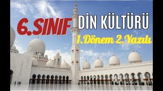 6 Sınıf DİN KÜLTÜRÜ ve AHLAK BİLGİSİ 1 Dönem 2 Yazılı Soruları ve Çözümü [upl. by Nessej46]