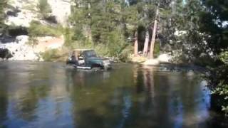 Jeep CJ5 on 40s crossing fordyce creek [upl. by Aaren]