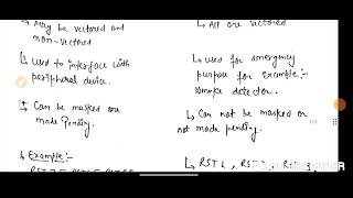 Difference between Maskable intrrupt and NonMaskable intrrupptMicroprocessor 8085electronic [upl. by Hakilam]