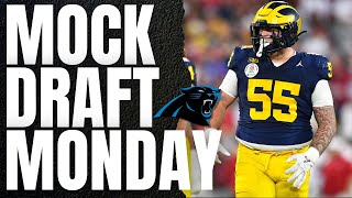 🏈 Mock Draft Monday 20 Panthers Add Future Stars amp Surprise Picks 🏈 [upl. by Namrak304]