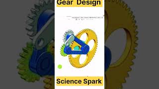 Gear mechanism working 3D design animation 3d [upl. by Ailuig]