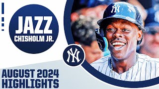 Jazz Chisholm Jr August 2024 highlights INSTANT IMPACT with the Yankees [upl. by Naleek]