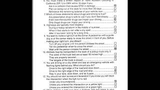 CA DMV Written Test For License amp Driving Permit Exam Part 1 [upl. by Sergeant]