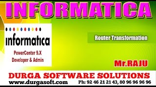 Informatica  Router Transformation [upl. by Nnyrb]