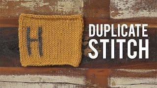 Interweave Yarn Hacks How to Knit Duplicate Stitch and Free Kiitting Pattern [upl. by Ailemrac]