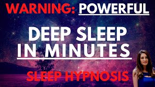 Sleep Hypnosis for Deep Sleep Powerful  Fall Asleep in Minutes  Dark Screen [upl. by Ayik]