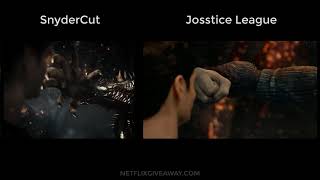 Justice League Comparison Superman Fights Steppenwolf  Snydercut vs Josstice League [upl. by Peregrine708]