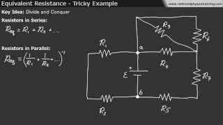 Equivalent Resistance  Tricky Example [upl. by Asatan87]