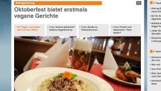 Oktoberfest 2020 ohne Fleisch Vegane Ernährung ist nicht aufzuhalten VEGAN [upl. by Sedrul]