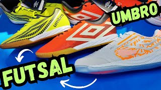 BOAS E BARATAS UMBRO‼ MELHORES FUTSAL PRO 5 BUMP POLAR MAGMA SALA Z E VELOCITA 6 CLUB DICAS PREÇOS [upl. by Mairim174]