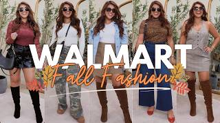 ALL NEW 🍁FALL WALMART FASHION HAUL🍁18 Outfit Ideas Designer Inspired Shoes  PETITE FRIENDLY FINDS [upl. by Lertnek533]