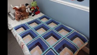 3D Effect Mitred Granny Square Blanket Tutorial and Crochetalong Introduction Ep 1 [upl. by Kate890]