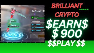 900 EARN PLAYING BRILLIANT CRYPTO  PLAY TO EARN  PALDO NA [upl. by Adnarb]