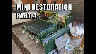 Australian Leyland Mini Restoration Episode 4 [upl. by Eentihw]