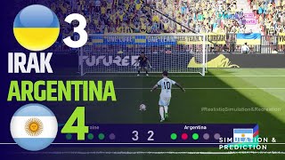 Penalties ⚽ Argentina 43 Ucrania 🏆 Paris 2024  simulación de videojuego [upl. by Tamer437]