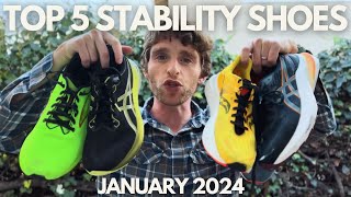 Top 5 Stability Shoes Available Now  January 2024 [upl. by Oirasan]