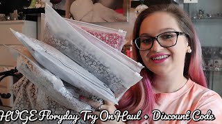 HUGE Floryday Try On Haul  Discount Code [upl. by Jit338]