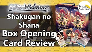 Shakugan no Shana Premium Booster  Box Opening amp Card Review Weiss Schwarz [upl. by Nnaeoj694]