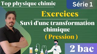 exercices suivi temporel dune transformation chimique  suivi par pression  2 bac série 2 [upl. by Atika865]