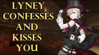 Lyney Confesses and Kisses You Backstage Genshin ASMR Roleplay Listener x Lyney Romantic [upl. by Atilegna639]