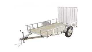 CarryOn Treated Lumber Utility Trailer w Ramp Gate 6ft x 10ft [upl. by Aphra115]