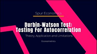 Durbin Watson Test Testing for Autocorrelation [upl. by Inajar]