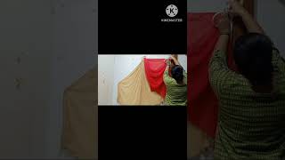 5 minute dupatta backdrop ganpati decoration  ideas [upl. by Brechtel785]