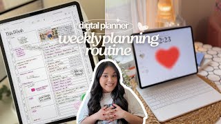 How I Plan the Week in my Digital Planner 👩🏻‍💻 iPad Planner Weekly Routine [upl. by Uta]