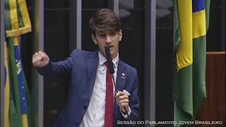 Abner Tofanelli discursa no Congresso Nacional  Parlamento Jovem Brasileiro [upl. by Bogart]