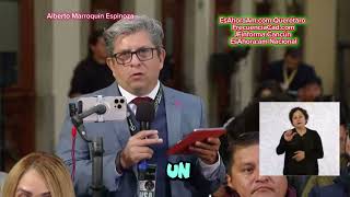 Hoy en la mañanera piden justicia por despojo y salarial a mandos medios del gobierno federal [upl. by Yruoc]