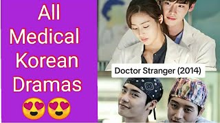 Reccommended All Medical Korean Dramas  S L K Drama Fans [upl. by Philbo]