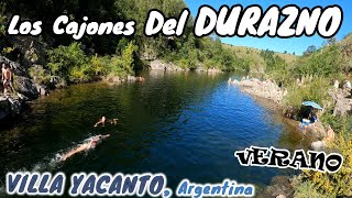 Los CAJONES del DURAZNO y VILLA YACANTO 4k  CORDOBA Argentina Balnearios Espectaculares [upl. by Virgilio]